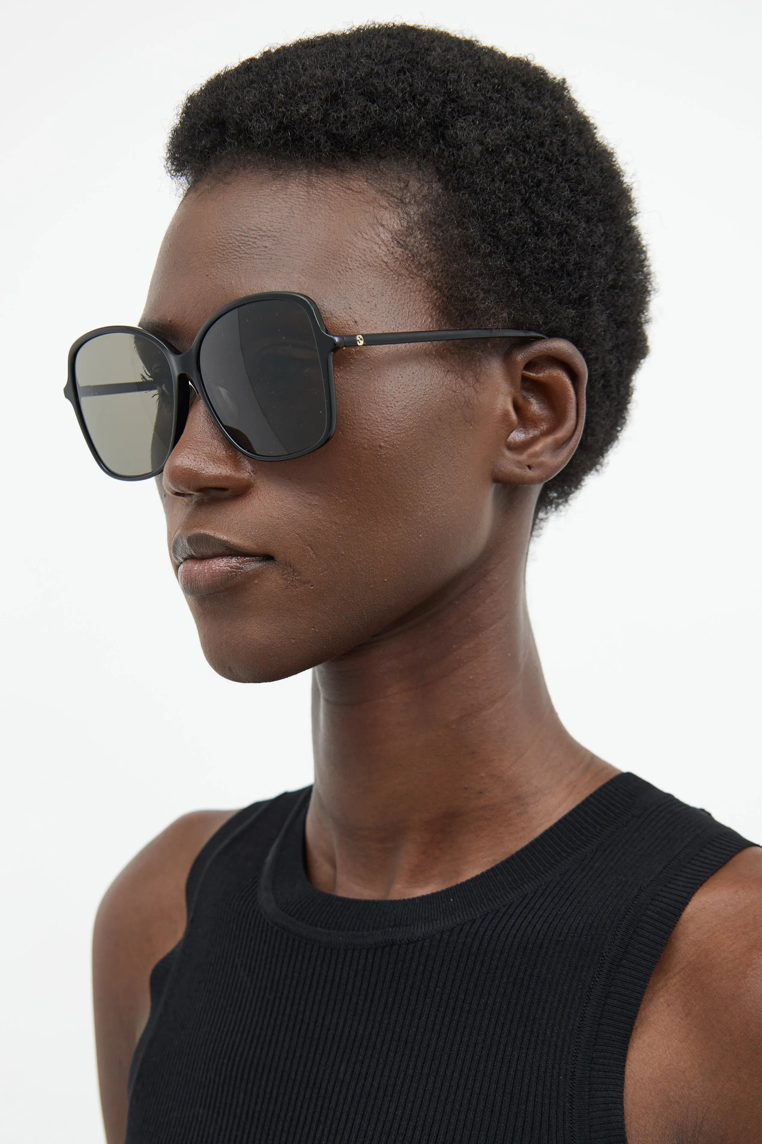 Brown GG0546SK Oversized Sunglasses