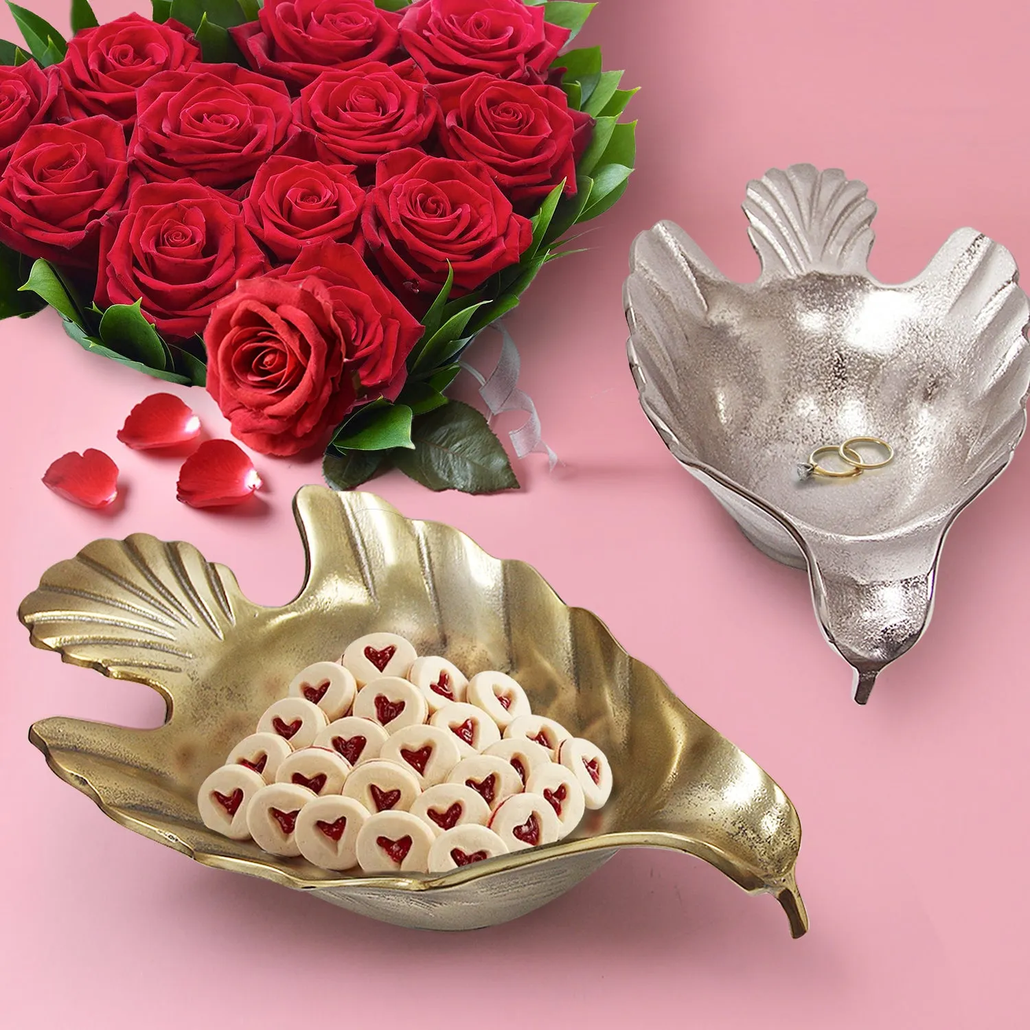 Gilded Dove Bowl