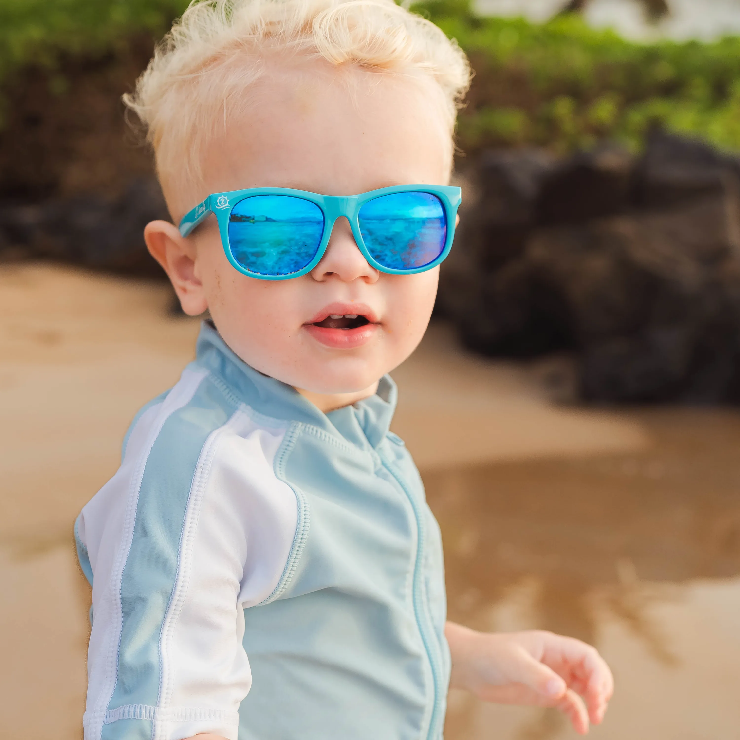 Kids Wayfarer Sunglasses - Scuba Blue