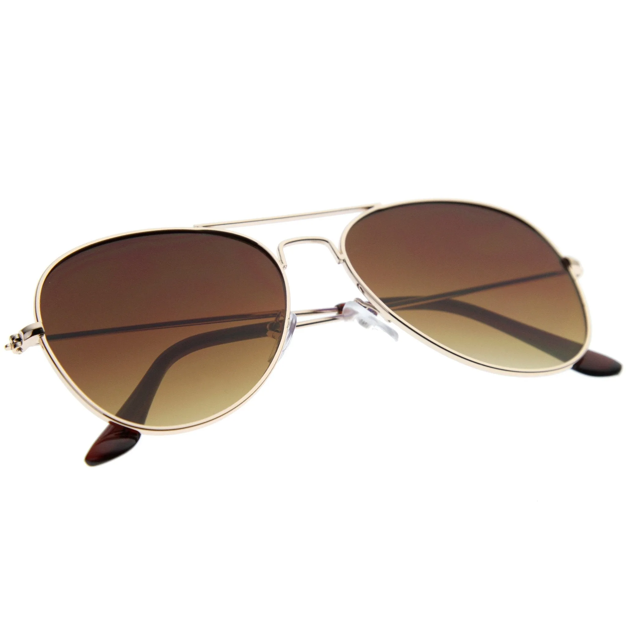 Modern Flat Front Wire Metal Aviator Sunglasses A182