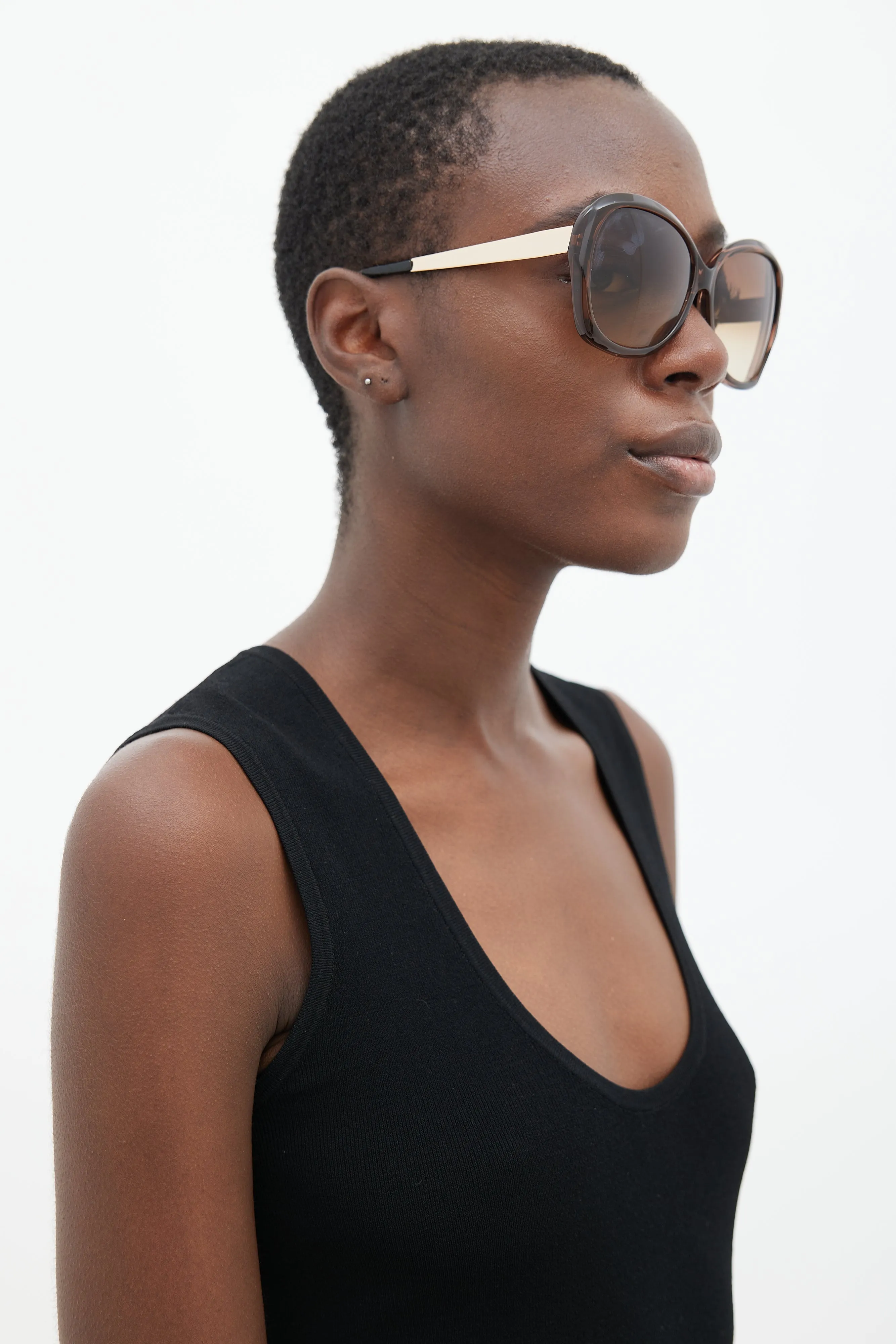 Purple VBS4C3 Oversized Square Sunglasses