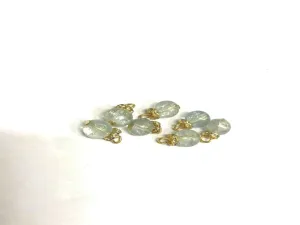 Silver Glass Beads Hanging- 8 mm
