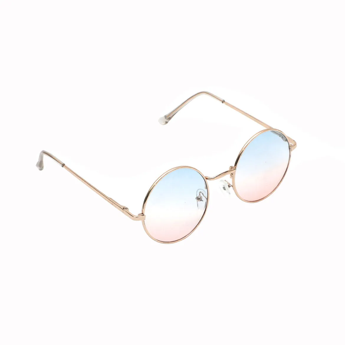 Spiky Round UV Protected Sunglass - Gold
