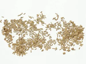 Spray Golden Opaque Pipe / Bugle Glass Seed Beads (Wholesale)